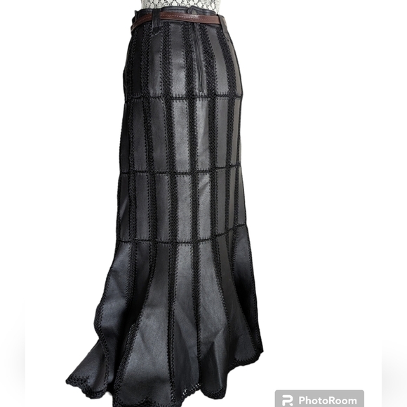 HP. Vintage Pig Leather Skirt - Picture 7 of 14